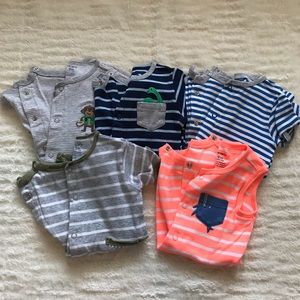 Carter’s Baby Boy Romper Lot